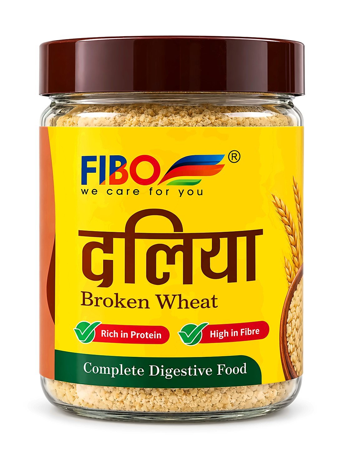 FIBO Daliya Broken Wheat jar